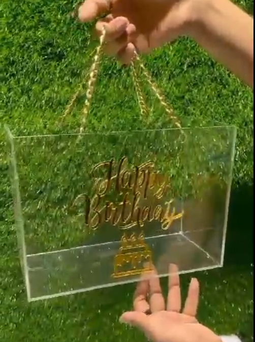 Acrylic Empty Gift Box – Transparent Display Box for Gifts, Events & DIY Decor.