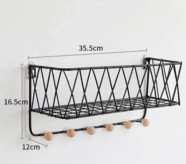 Metal Straight Shampoo Rack - Stylish and Durable Storage for Bathroom.