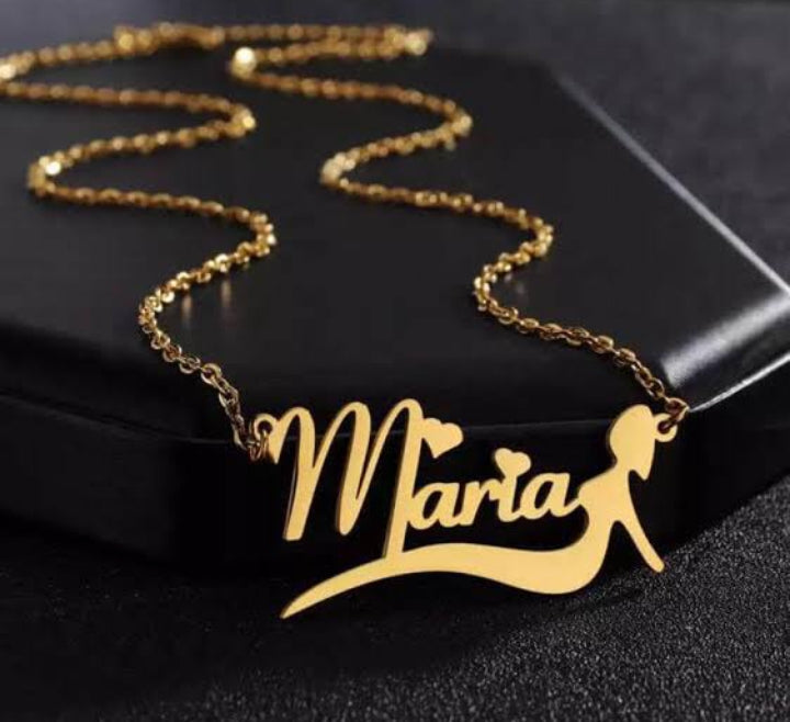 Name Engraved Locket – Unique Personalized Necklace.