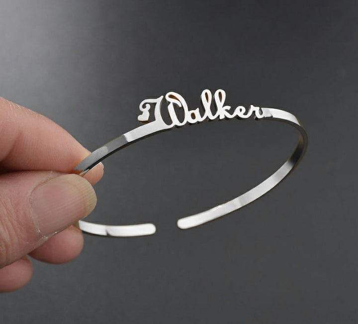 Customized Golden Name Bracelet – Stylish & Personal.