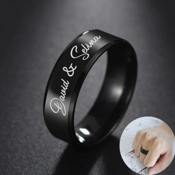 Custom Name Ring – Elegant & Personalized Fashion Accessory.