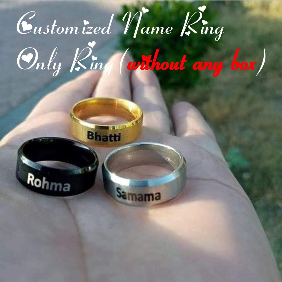 Custom Name Ring – Elegant & Personalized Fashion Accessory.