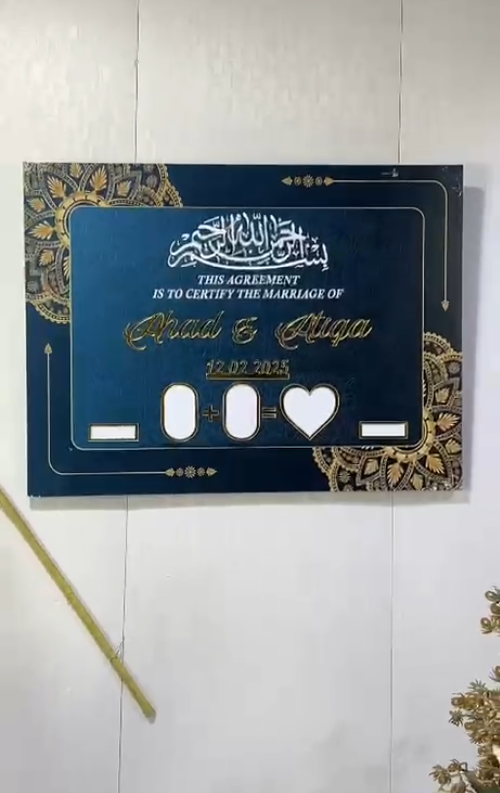 Sealed with Love & Faith – A Sacred Memory of Our Nikah, Marked by Thumbprints and Eternal Promises.