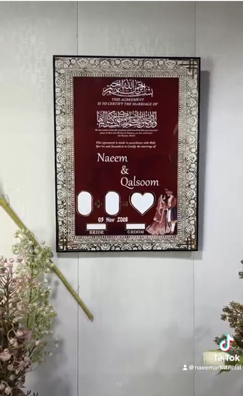 Sealed with Love & Faith – A Sacred Memory of Our Nikah, Marked by Thumbprints and Eternal Promises.