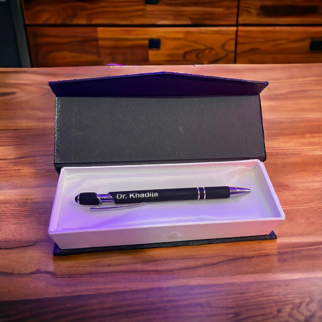 Customized Name Pen with Elegant Wood Box – Perfect Gift & Keepsake.