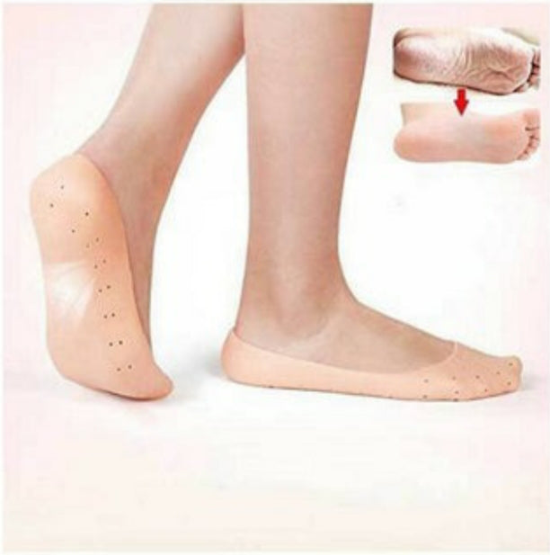 Silicone full Heel Pad Socks For Pain Relief And Anti Crack Heel Pads For Men & Women