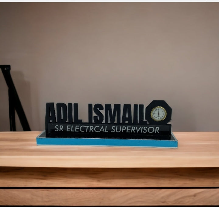 Customized Table Clock - Personalized Timepiece for Home & Office Décor