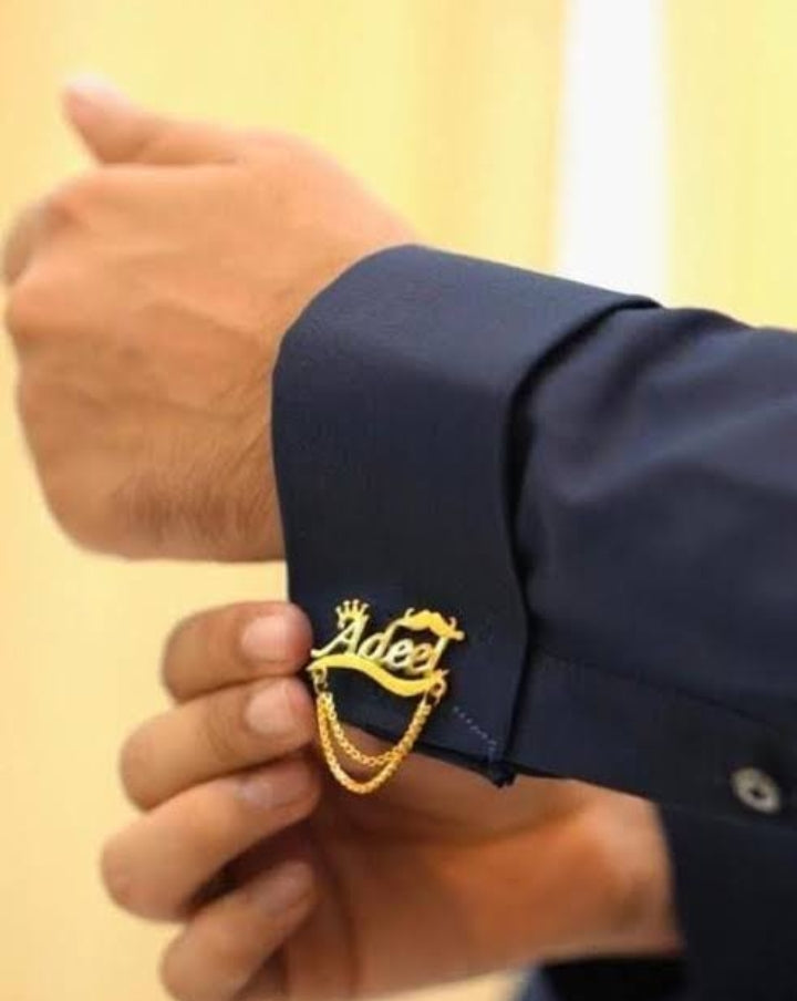 Luxury Personalized Name Cufflinks – Unique Gift Idea for Him.