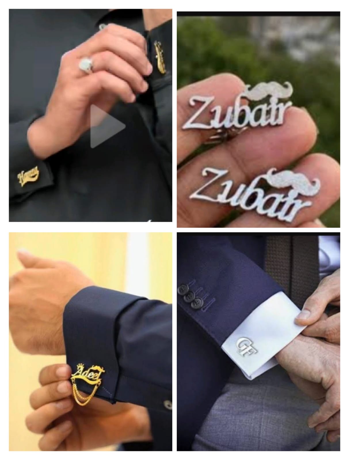 Luxury Personalized Name Cufflinks – Unique Gift Idea for Him.