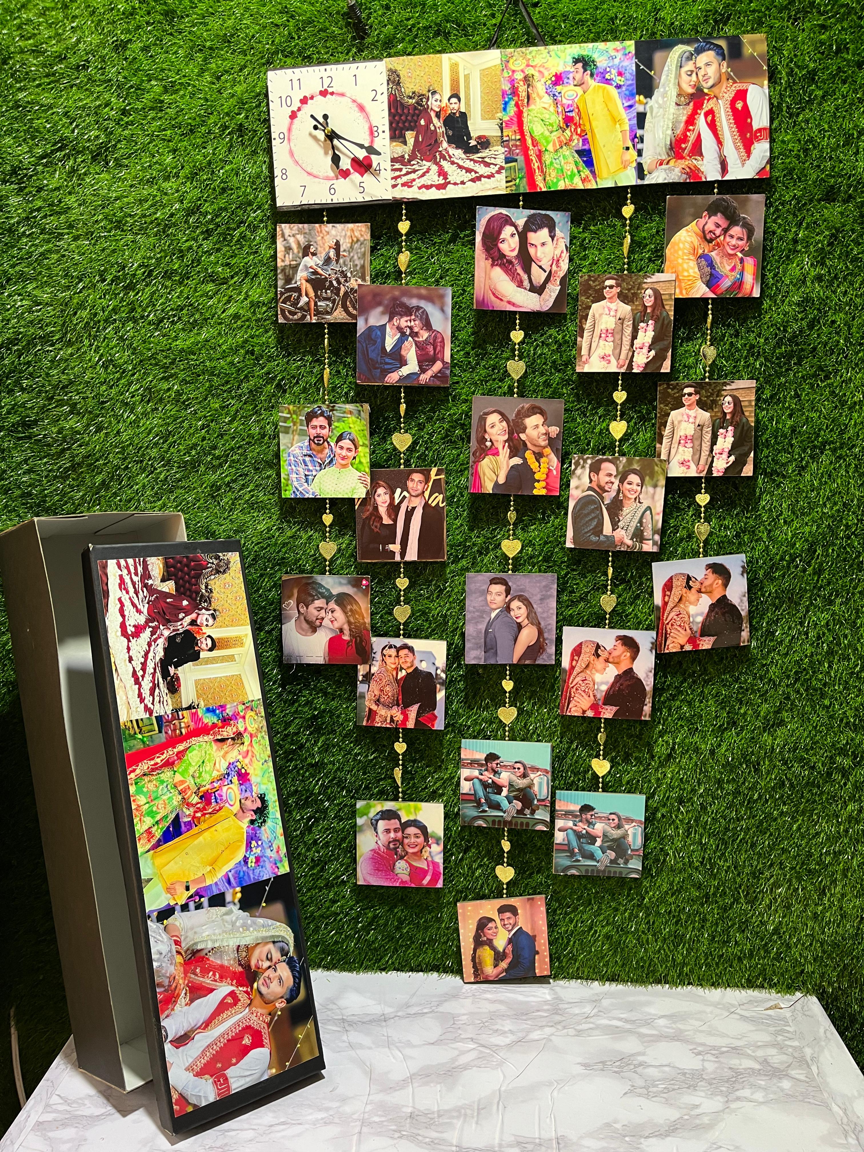Wall Picture Hanger with Storage Box – Decorative & Convenient Organizer for Photos & Frames.
