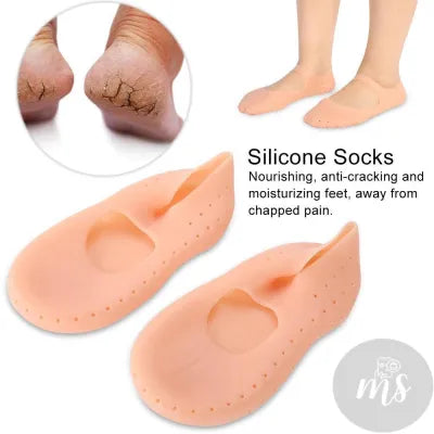Silicone full Heel Pad Socks For Pain Relief And Anti Crack Heel Pads For Men & Women